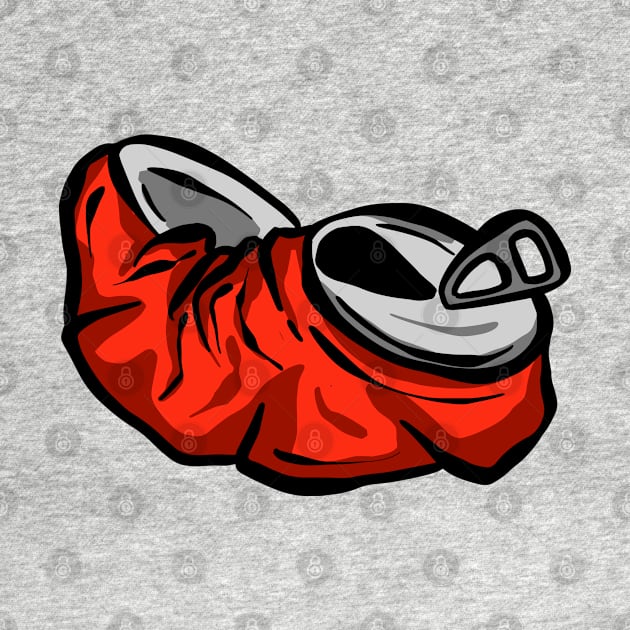 Crushed Soda Cola Can Cartoon Pop by Squeeb Creative